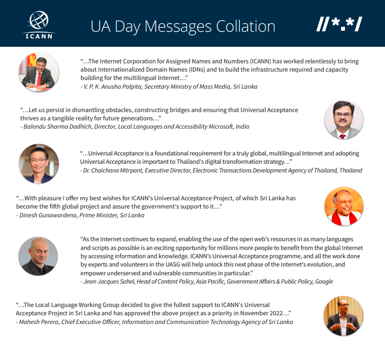 UA Day Messages Collation